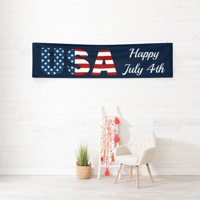 Patriotic USA Indoor Banner (Insitu)