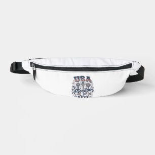 Patriotic USA Let Freedom Keys Vector Shirt Design Fanny Pack