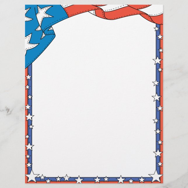 Patriotic USA Letterhead (Front)