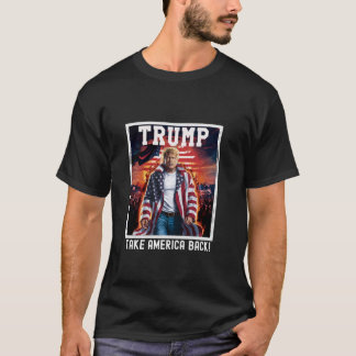 Patriotic USA MAGA Take America Back Vote Trump 20 T-Shirt