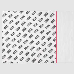 Patriotic USA Pattern Two Tone Olympic Sports Fun Tissue Paper