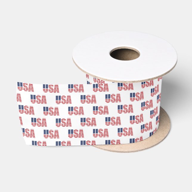 Patriotic USA Satin Ribbon (Spool)