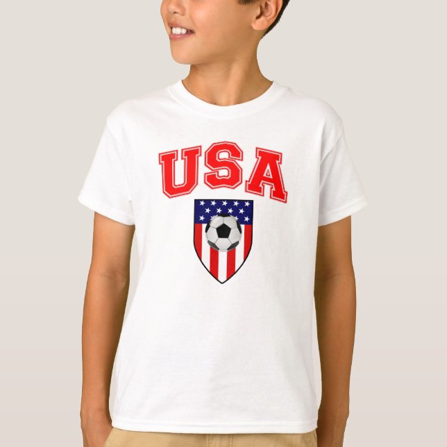 Patriotic USA Soccer T-Shirt (Front)