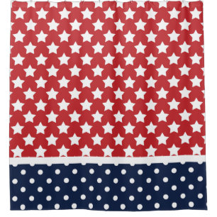 Patriotic USA Stars and Polka Dots