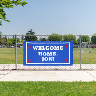 Patriotic USA Welcome Home Banner
