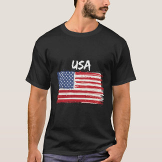 Patriotic Usa With American Flag Of The United Sta T-Shirt