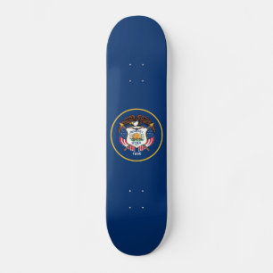 Patriotic Utah State Flag Skateboard