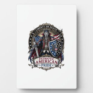 Patriotic Vampire Liberty Lord Horror Monster Patr Plaque