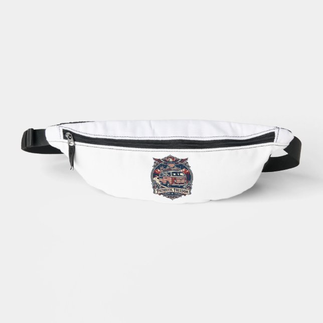 Patriotic Van Life Vector Graphic Tee_1 Fanny Pack (Front)