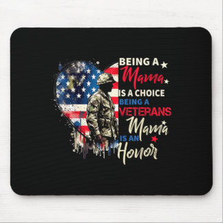 Patriotic veterans day being a veterans mama is an mouse pad