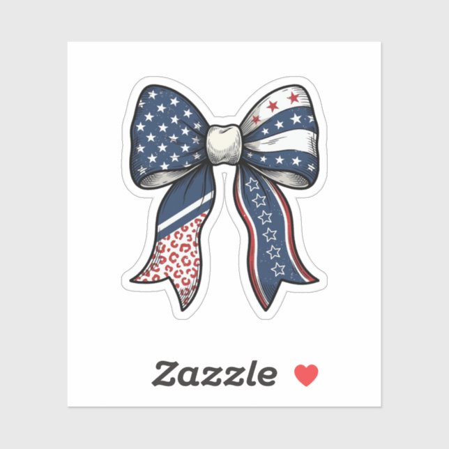 Patriotic Vintage Engraved Bow Vector Design_1 (Sheet)