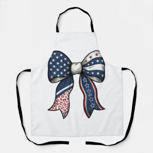 Patriotic Vintage Engraved Bow Vector Design_1 Apron
