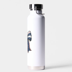 Patriotic Vintage Engraved Bow Vector Design_1 Water Bottle