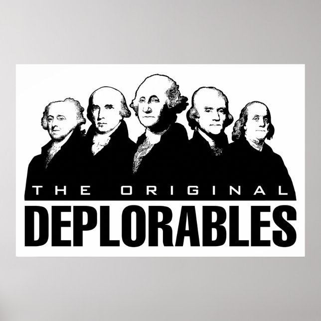 Patriotic Vintage Poster - Founding Fathers (Front)