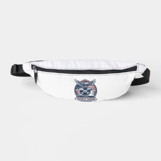 Patriotic Vinyl Collector Vector Graphic Tee Fanny Pack