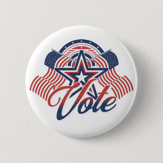 Patriotic Vote 2 Inch Round Button