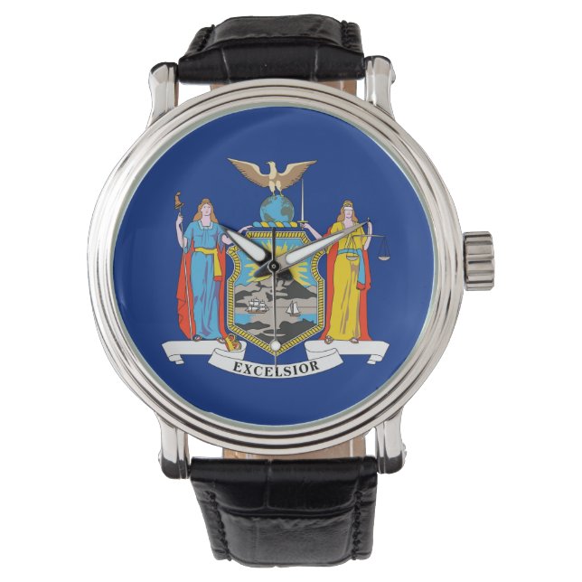 Patriotic watch with Flag of New York State (Front)