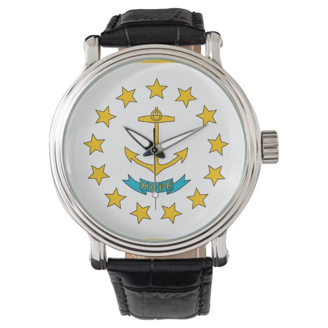 Patriotic watch with Flag of Rhode Island (Front)