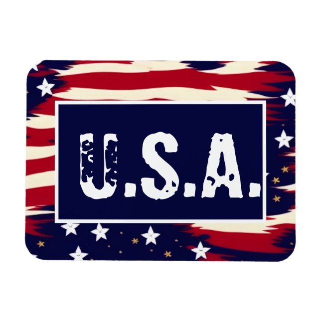 Patriotic Waves Magnet (Horizontal)