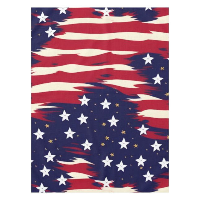 Patriotic Waves Tablecloth (Front)