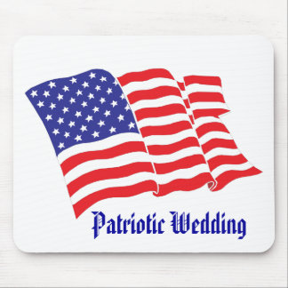 Patriotic Wedding Mouse Pad