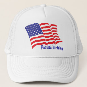 Patriotic Wedding Trucker Hat
