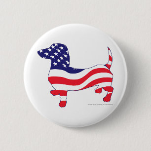 Patriotic-Weiner 2 Inch Round Button