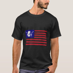 Patriotic Welder Distressed American Flag 4Th Of J T-Shirt