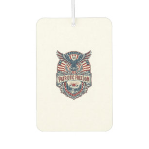 Patriotic Wellness Retreat Vector Graphic Tee Air Freshener