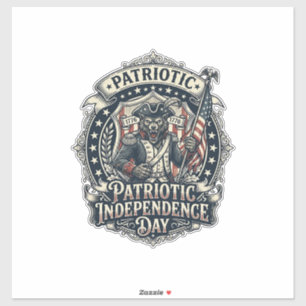 Patriotic Werewolf Patriot Horror Monster Patriot