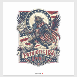 Patriotic Werewolf Patriot Horror Monster Patriot