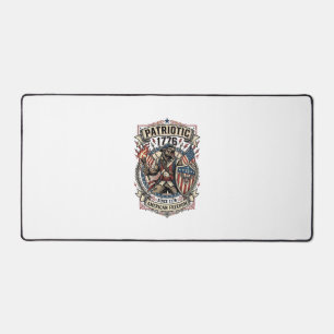 Patriotic Werewolf Patriot Horror Monster Patriot  Desk Mat