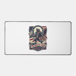 Patriotic Werewolf Patriot Horror Monster Patriot  Desk Mat
