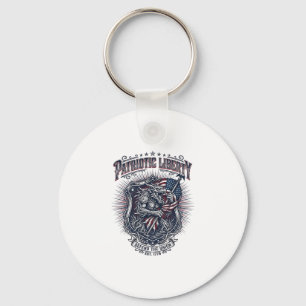 Patriotic Werewolf Patriot Horror Monster Patriot Keychain