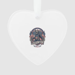 Patriotic Werewolf Patriot Horror Monster Patriot Ornament