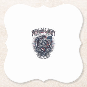 Patriotic Werewolf Patriot Horror Monster Patriot  Paper Coaster