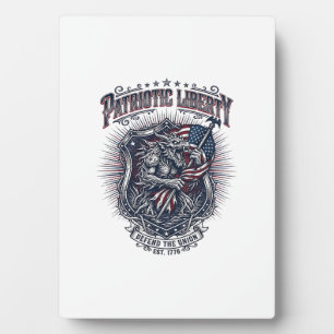 Patriotic Werewolf Patriot Horror Monster Patriot  Plaque