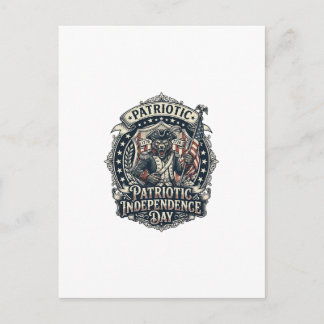 Patriotic Werewolf Patriot Horror Monster Patriot  Postcard