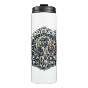 Patriotic Werewolf Patriot Horror Monster Patriot  Thermal Tumbler
