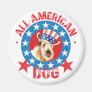 Patriotic Wheaten Magnet