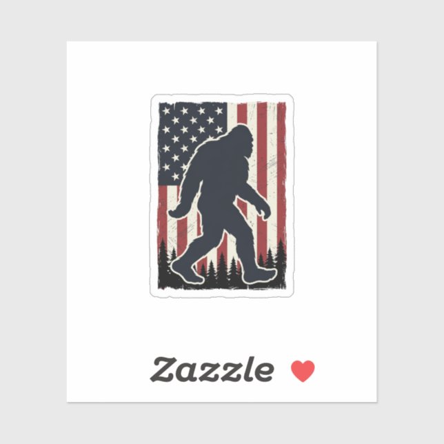 Patriotic Wilderness Creature Vintage Flag Vector  (Sheet)