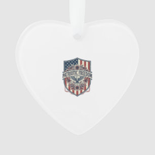 Patriotic Wildflower Lover Vector Graphic Tee Ornament