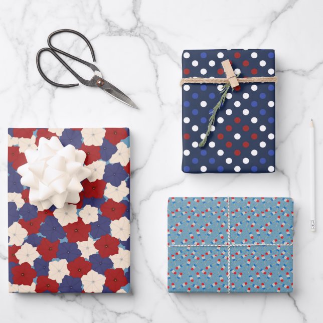 Patriotic Wrapping Paper (Front)