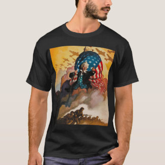 patriotic WWII poster t-shirt
