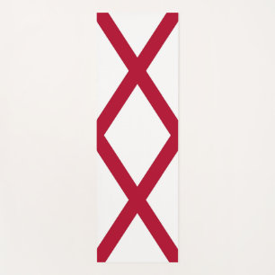 Patriotic Yoga Mats with flag of Alabama, USA