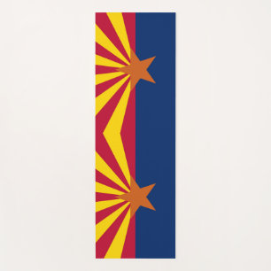 Patriotic Yoga Mats with flag of Arizona, USA