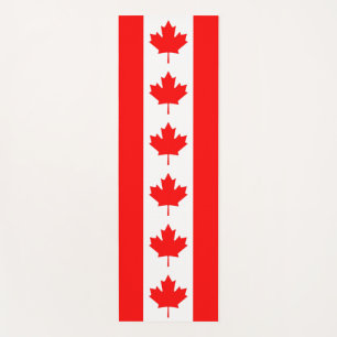 Patriotic Yoga Mats with flag of Canada