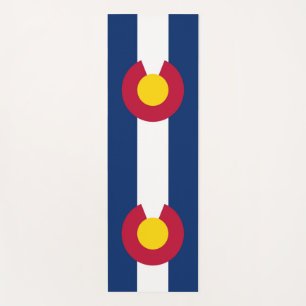 Patriotic Yoga Mats with flag of Colorado, USA