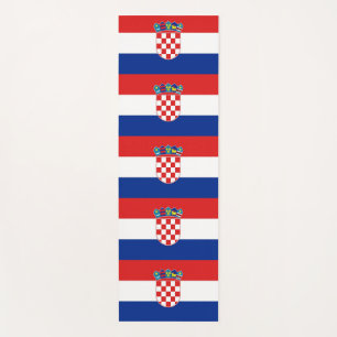 Patriotic Yoga Mats with flag of Croatia