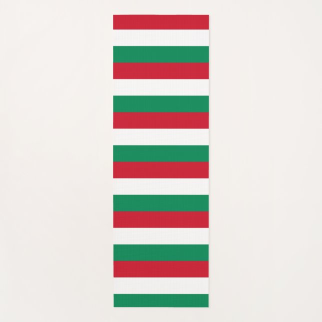 Patriotic Yoga Mats with flag of Hungary (Front)